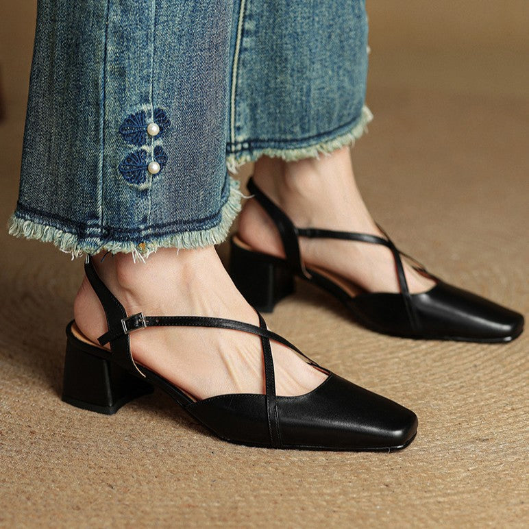 VALENNE | Talons en cuir