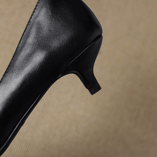 ORLISSE | Cuir Escarpins à Talon Kitten