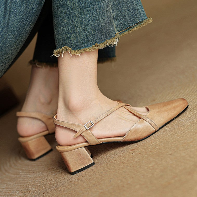 VALENNE | Talons en cuir