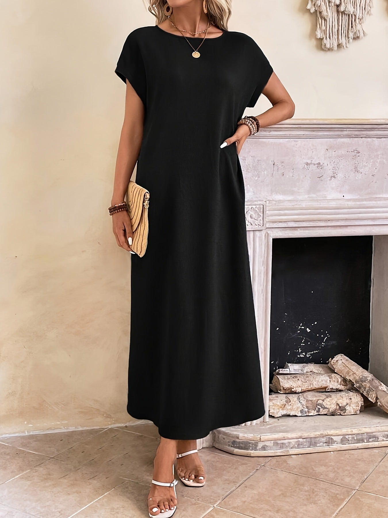 MARGAUX | Robe longue élégante et minimaliste