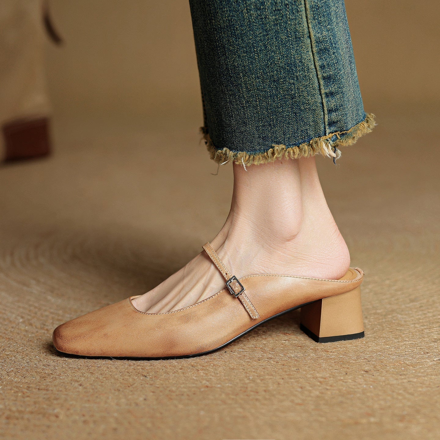 MEYRA | Pantolettes en Cuir