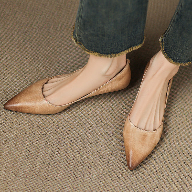 ARLA |  Ballerines en Cuir Véritable