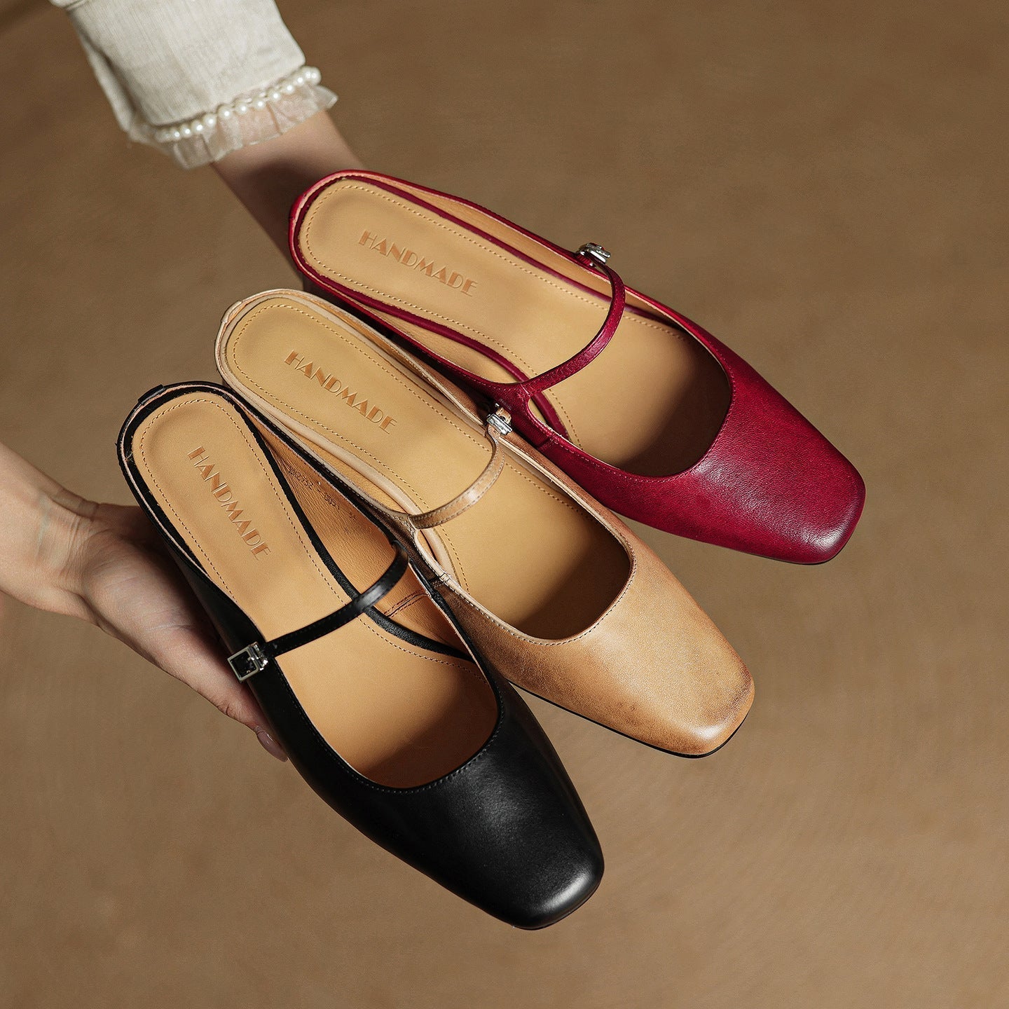 MEYRA | Pantolettes en Cuir