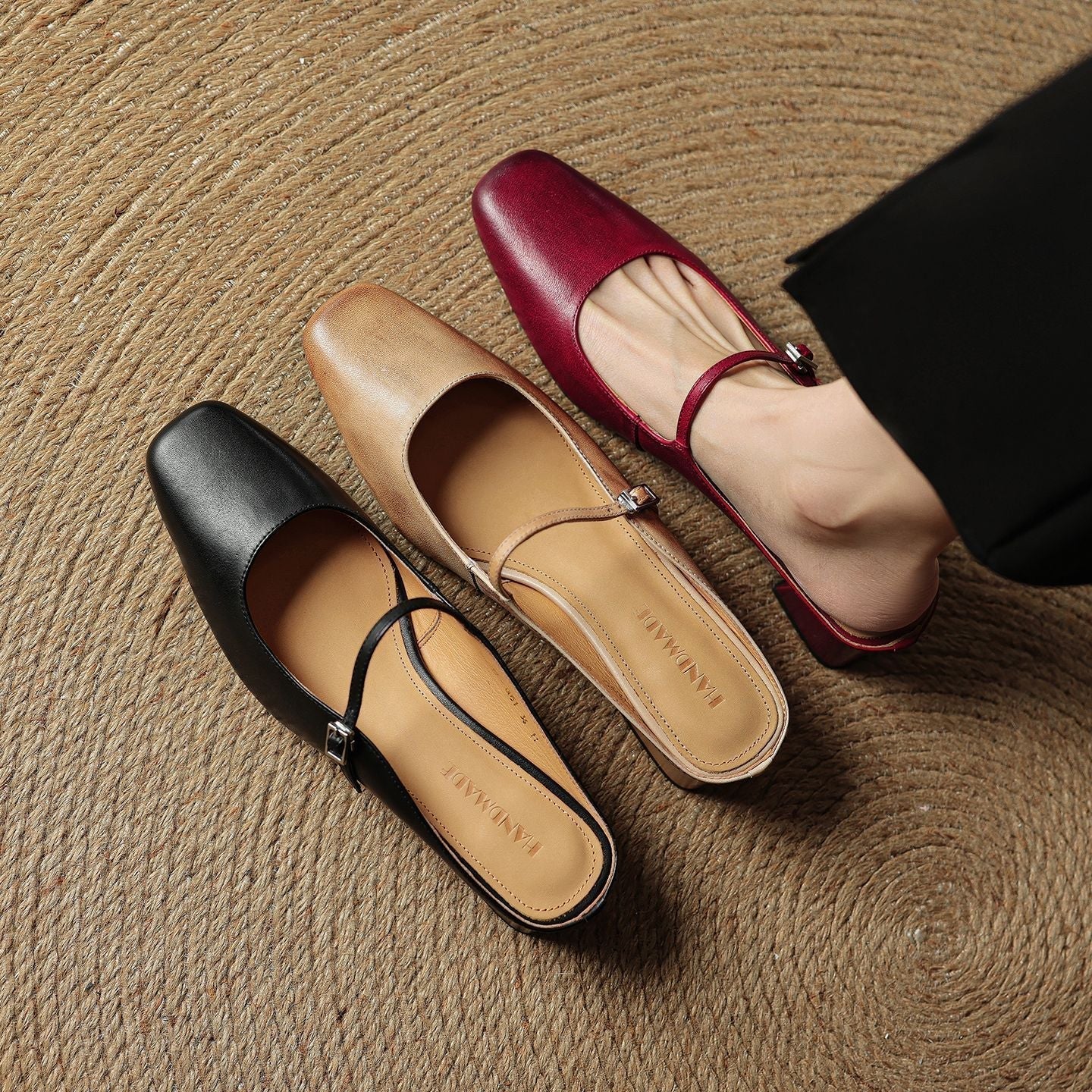 MEYRA | Pantolettes en Cuir