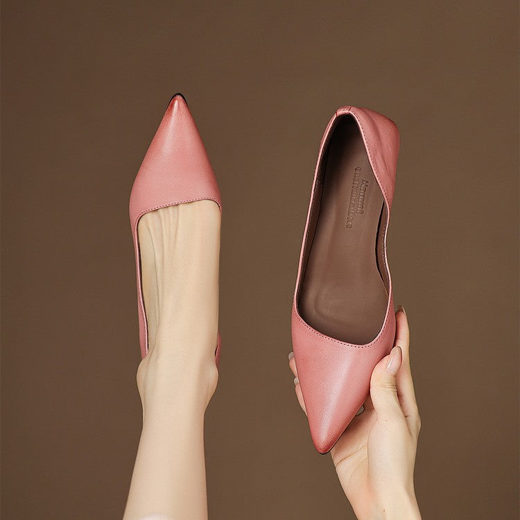 ORLISSE | Cuir Escarpins à Talon Kitten
