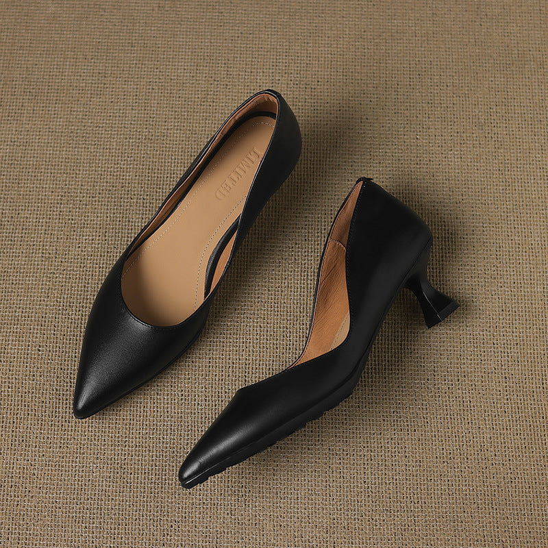 CALENNE | Talons Kitten en Cuir