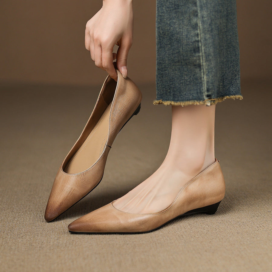 ARLA |  Ballerines en Cuir Véritable