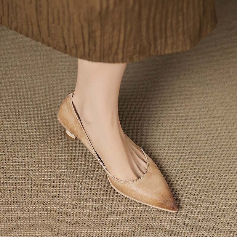 CALENNE | Talons Kitten en Cuir