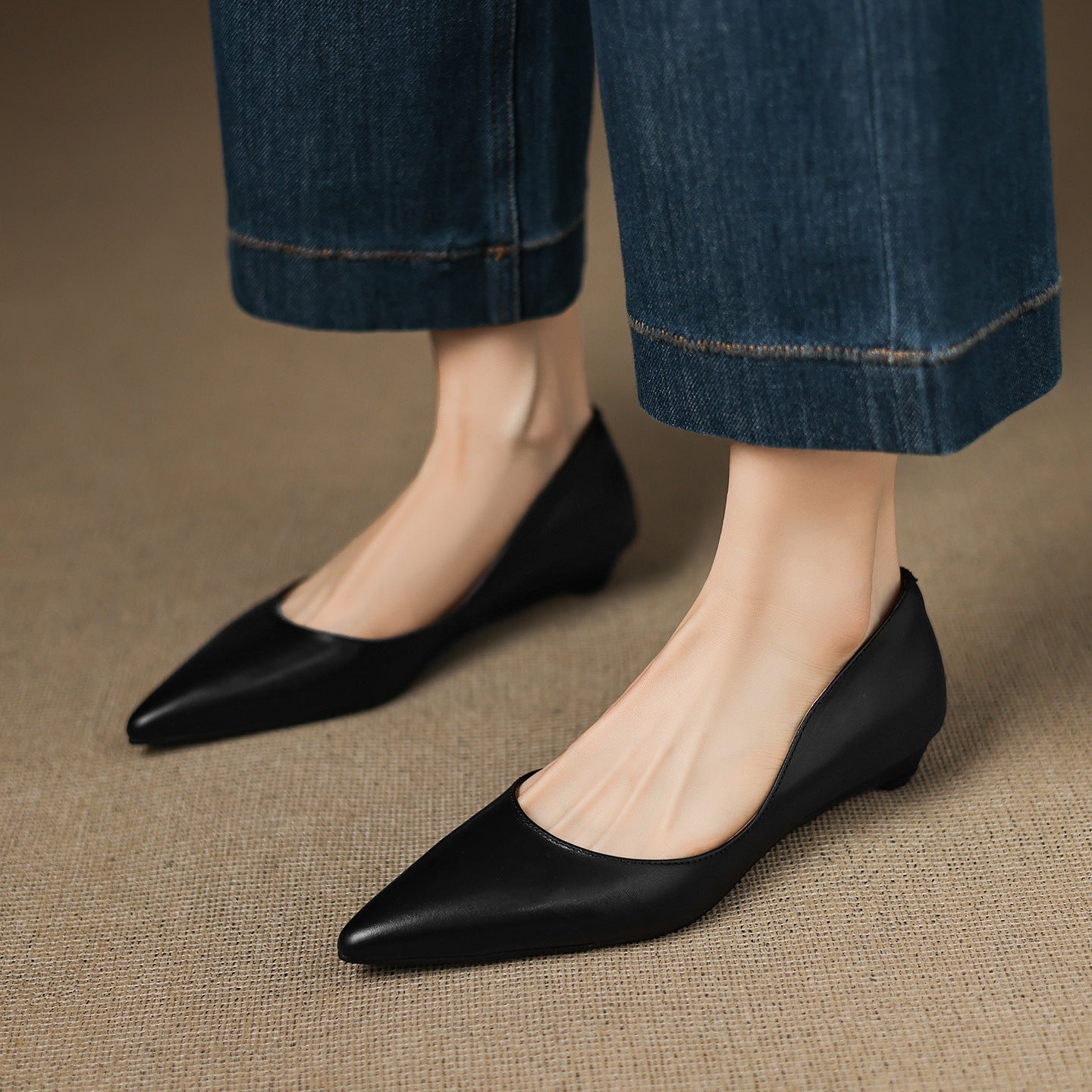 ARLA |  Ballerines en Cuir Véritable