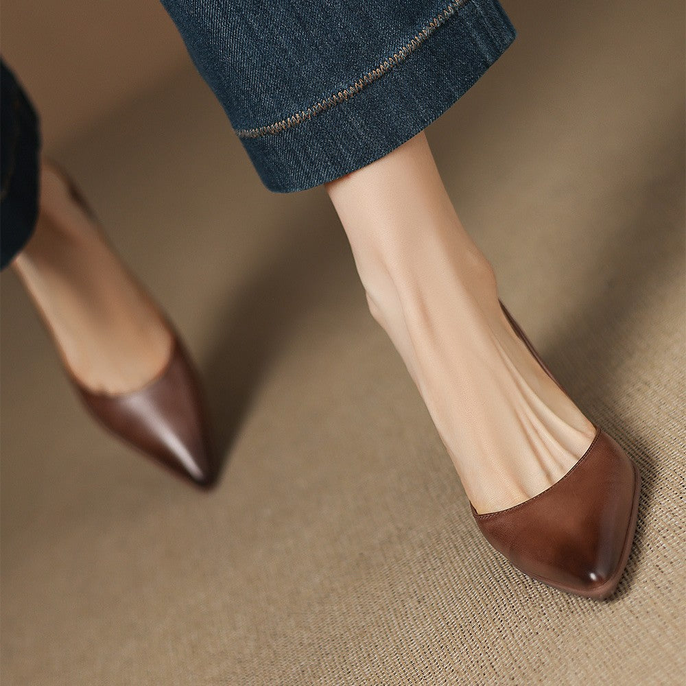 CALENNE | Talons Kitten en Cuir