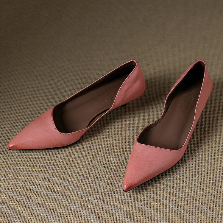 ORLISSE | Cuir Escarpins à Talon Kitten
