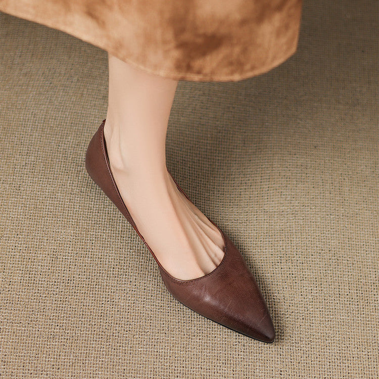 ARLA |  Ballerines en Cuir Véritable