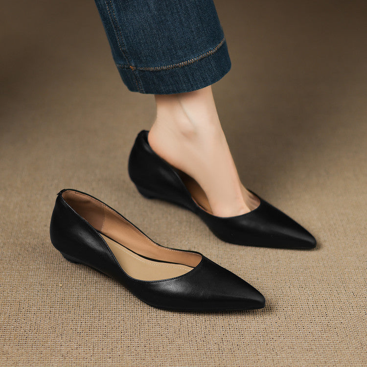 ARLA |  Ballerines en Cuir Véritable