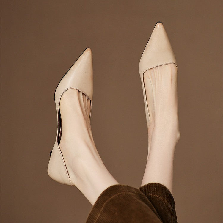 ORLISSE | Cuir Escarpins à Talon Kitten