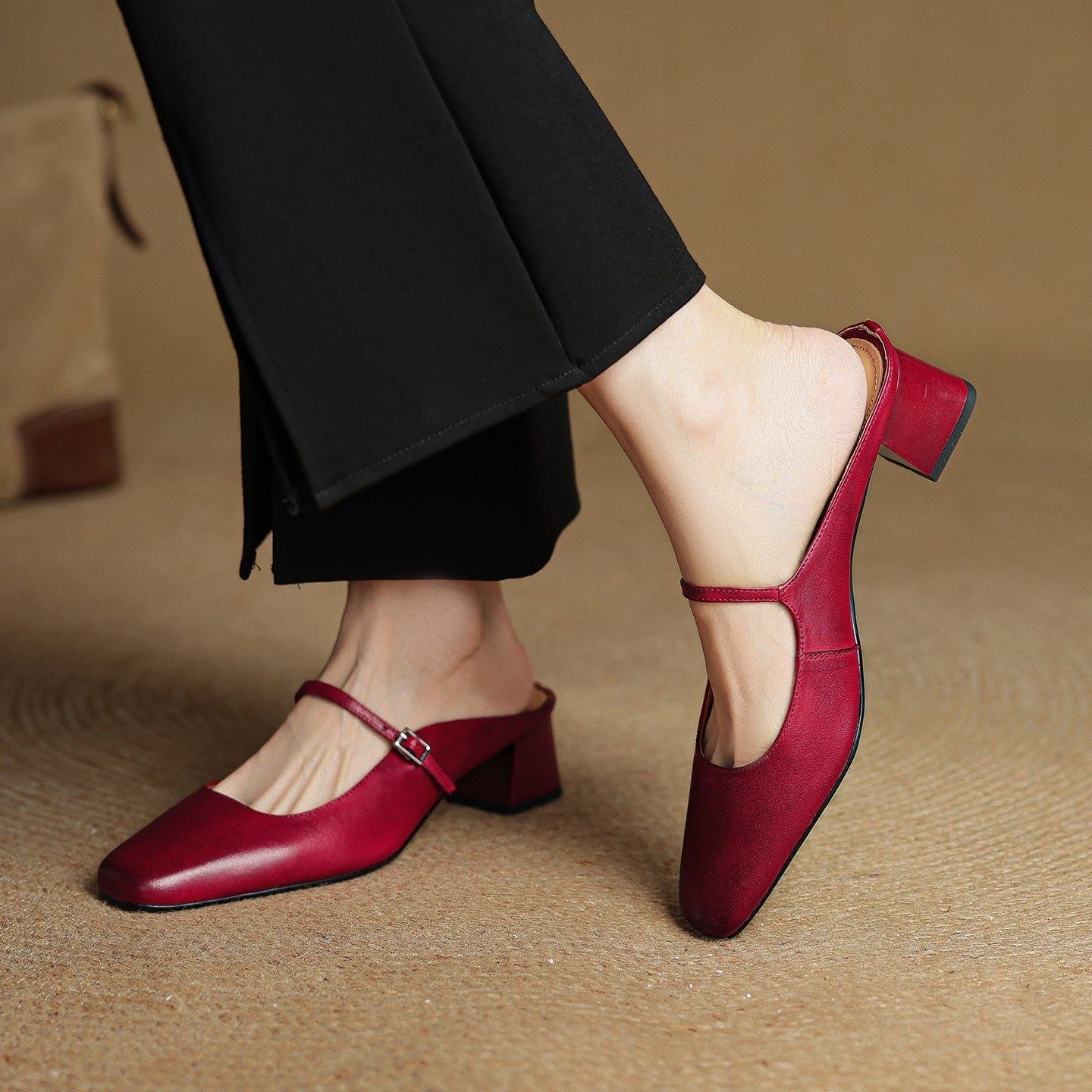MEYRA | Pantolettes en Cuir