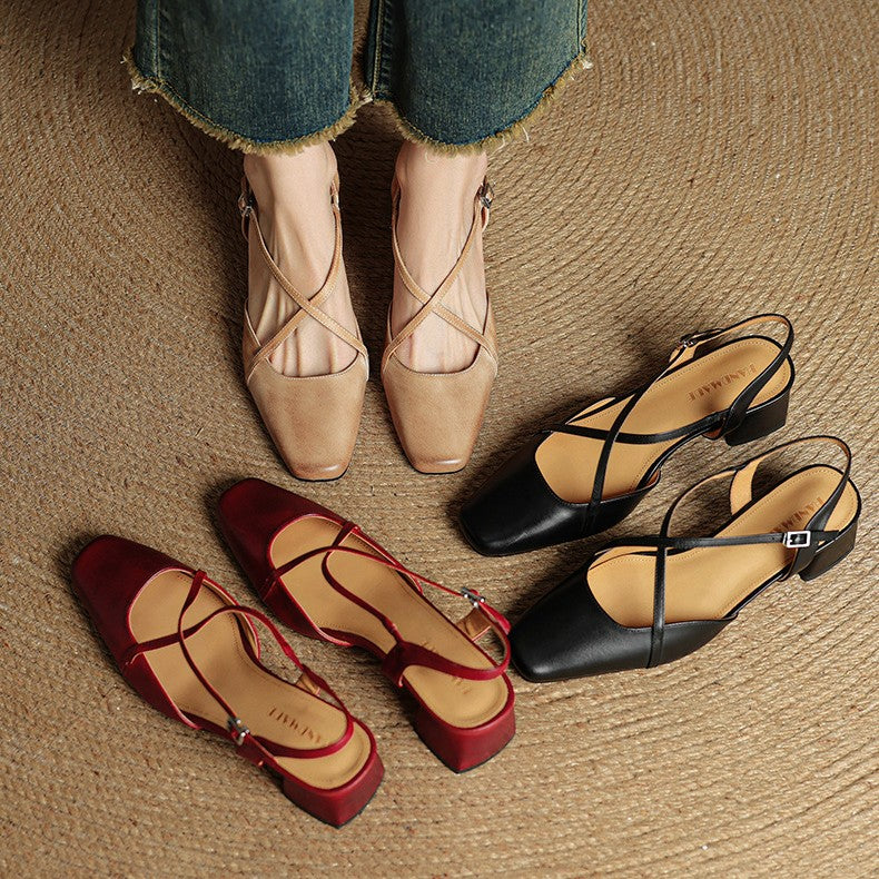 VALENNE | Talons en cuir