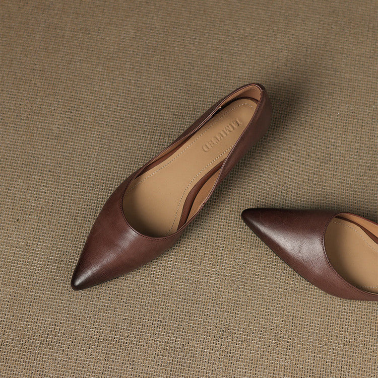ARLA |  Ballerines en Cuir Véritable