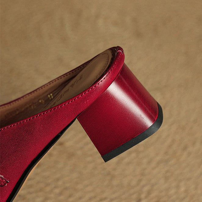 MEYRA | Pantolettes en Cuir