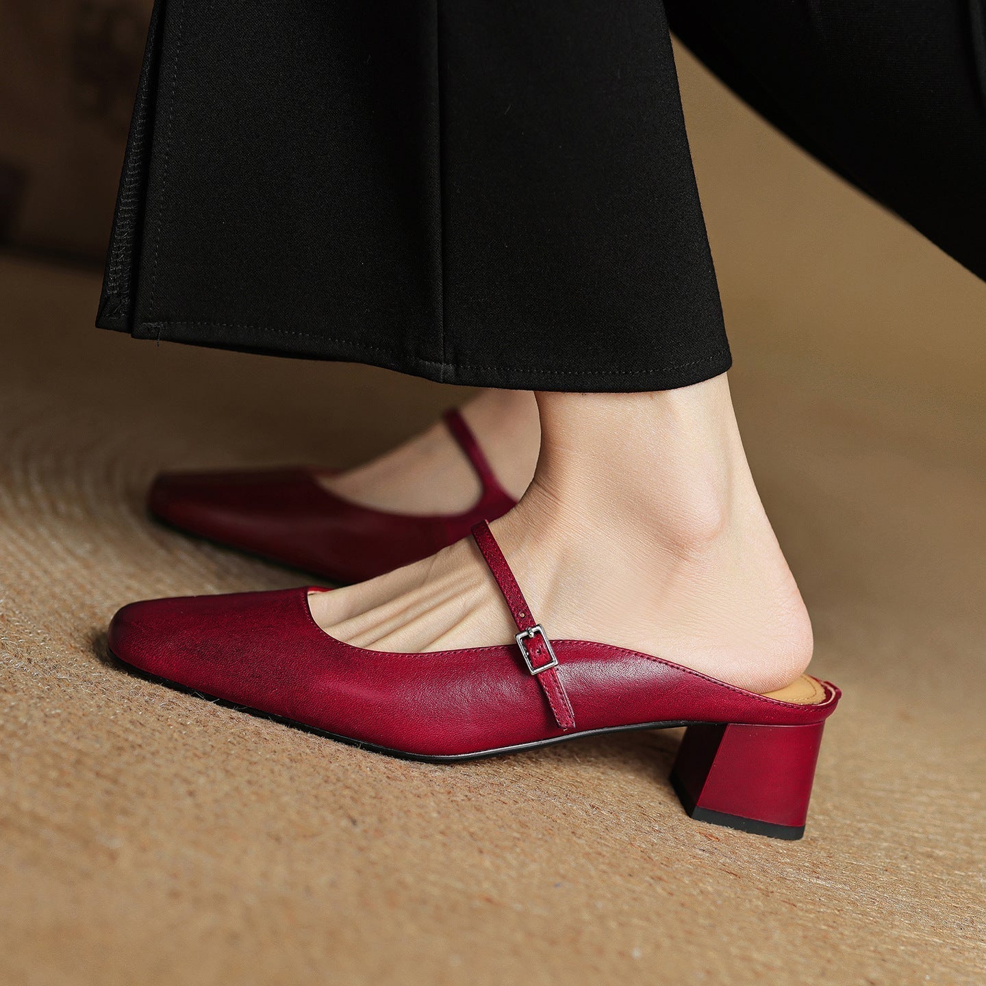 MEYRA | Pantolettes en Cuir