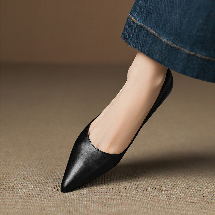 ARLA |  Ballerines en Cuir Véritable
