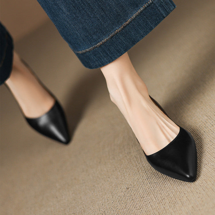 ARLA |  Ballerines en Cuir Véritable