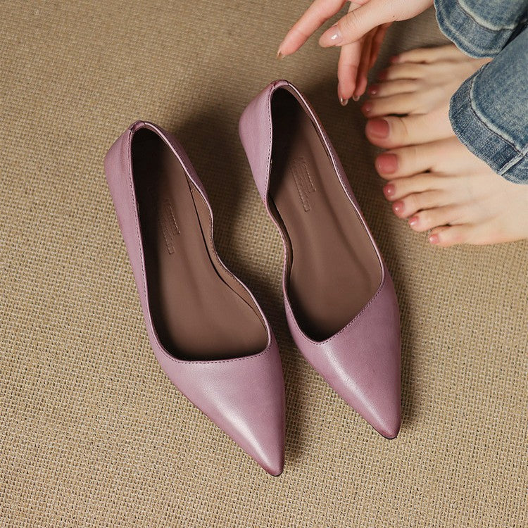 ORLISSE | Cuir Escarpins à Talon Kitten