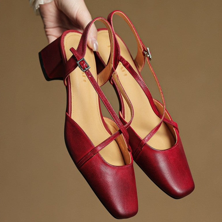 VALENNE | Talons en cuir