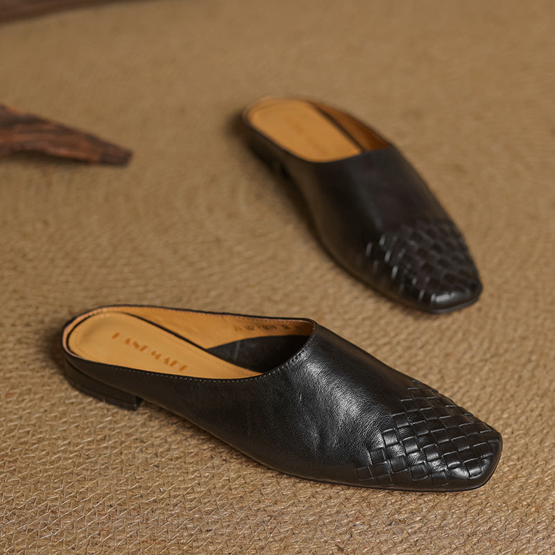 VIOLA | Mules en Cuir Véritable