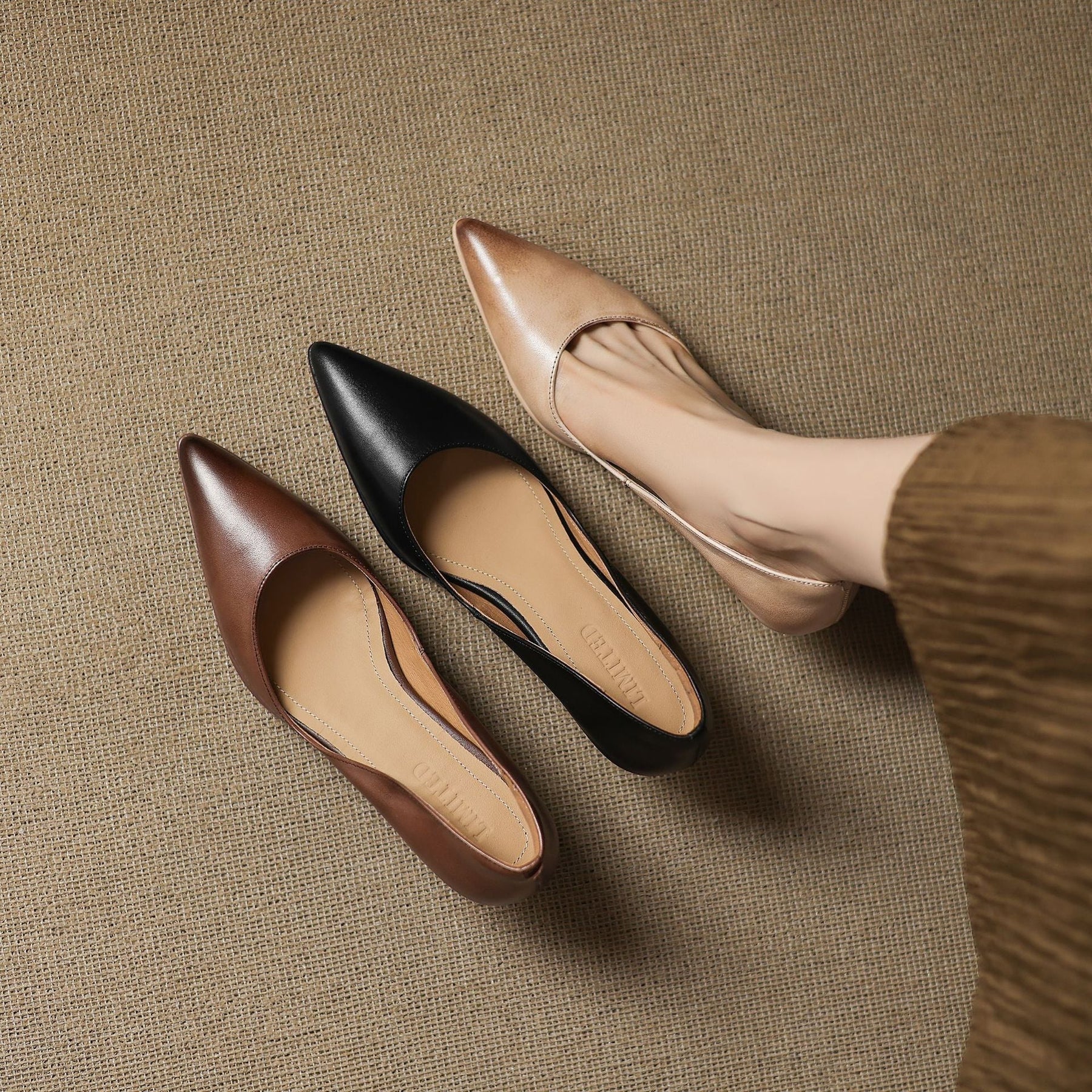 CALENNE | Talons Kitten en Cuir