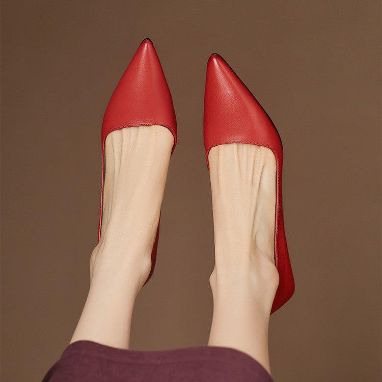 ORLISSE | Cuir Escarpins à Talon Kitten