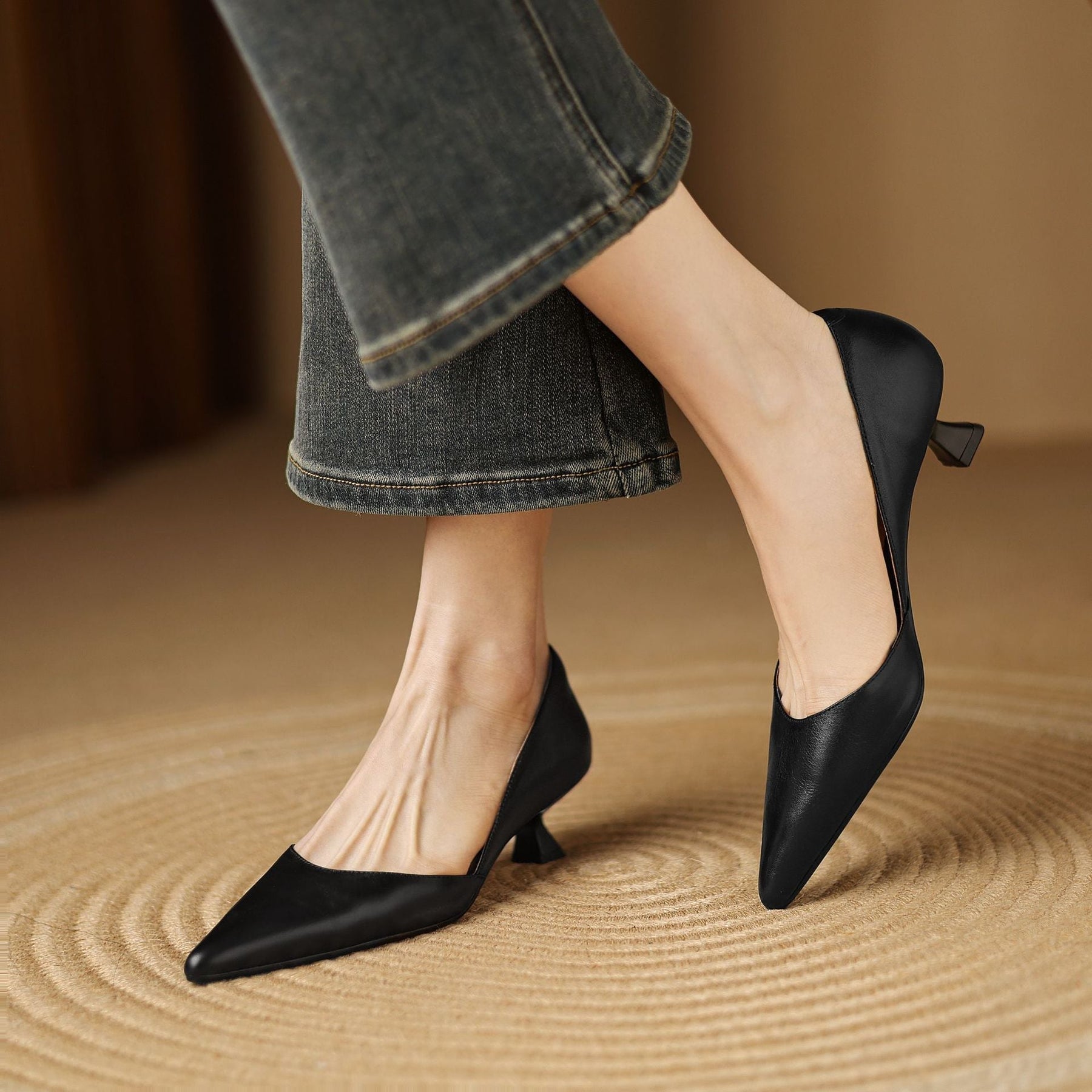 CEYRA | Cuir Talons Kitten