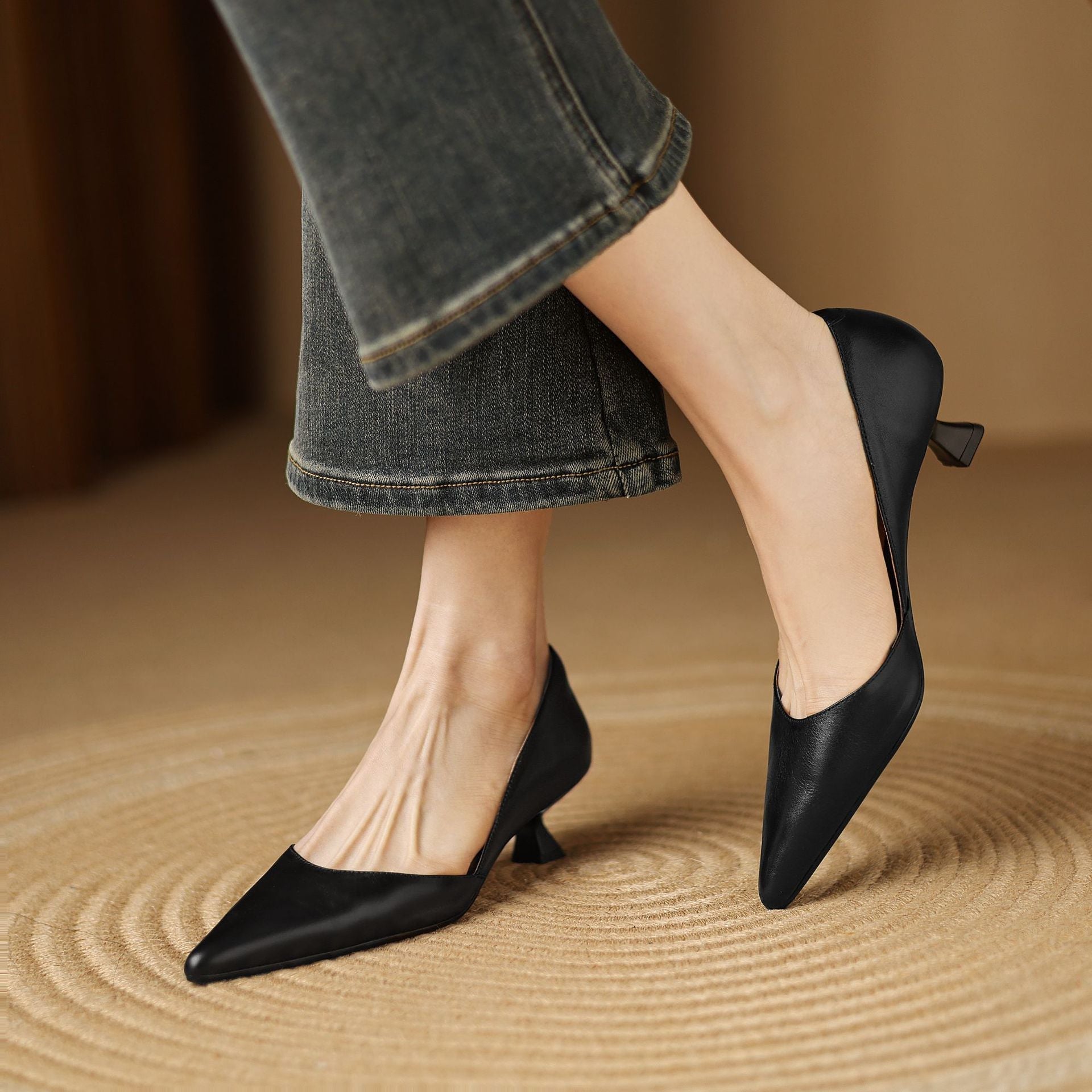CEYRA | Cuir Talons Kitten