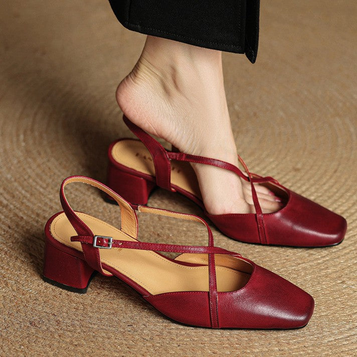 VALENNE | Talons en cuir