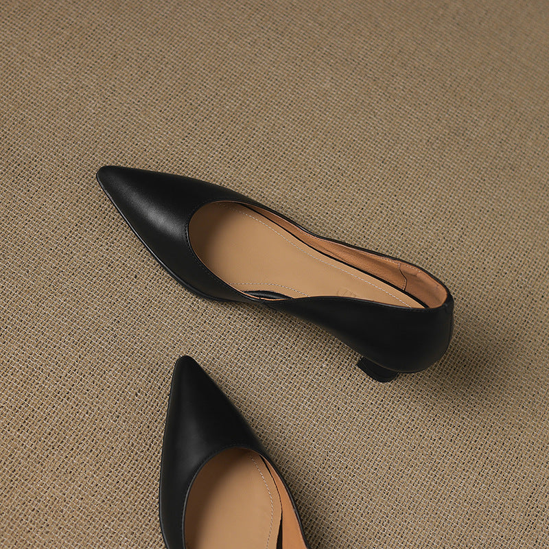 CALENNE | Talons Kitten en Cuir