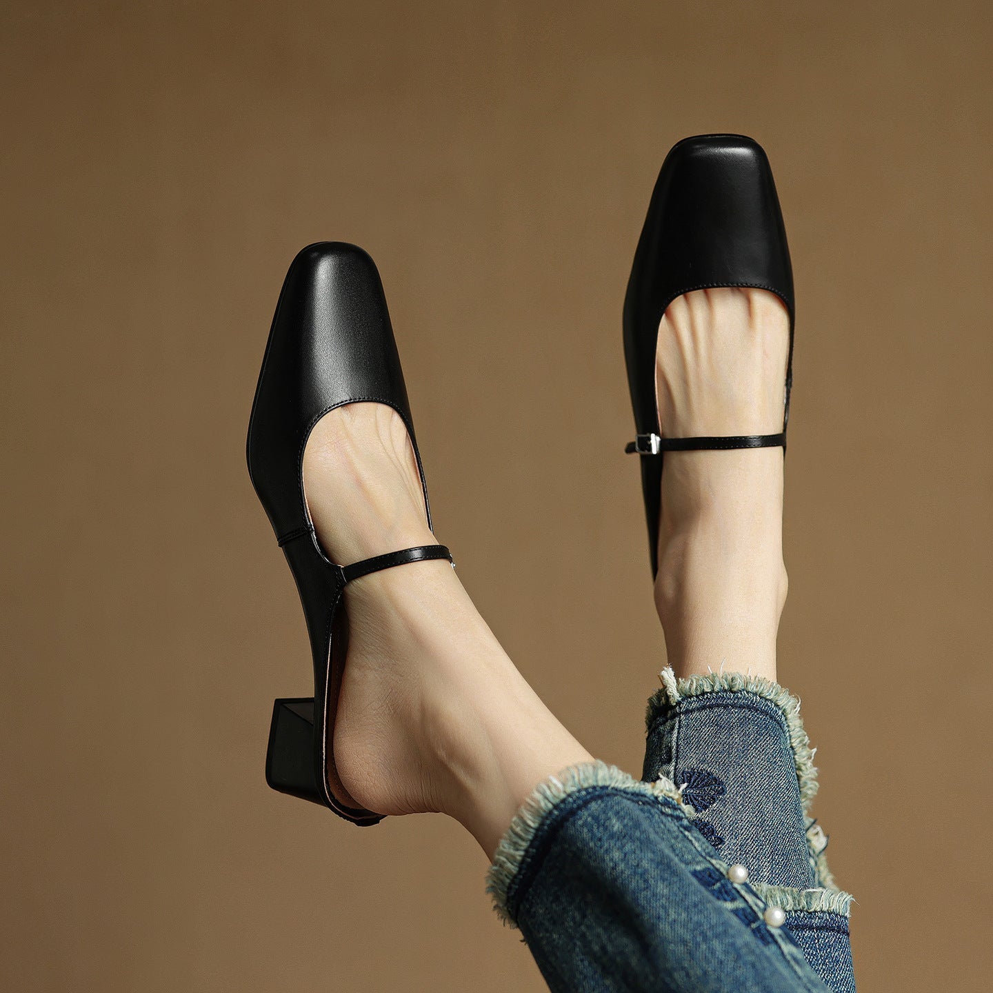 MEYRA | Pantolettes en Cuir