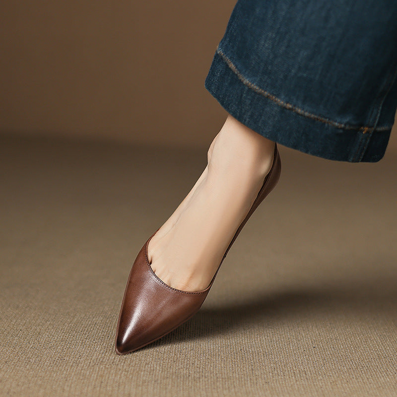CALENNE | Talons Kitten en Cuir