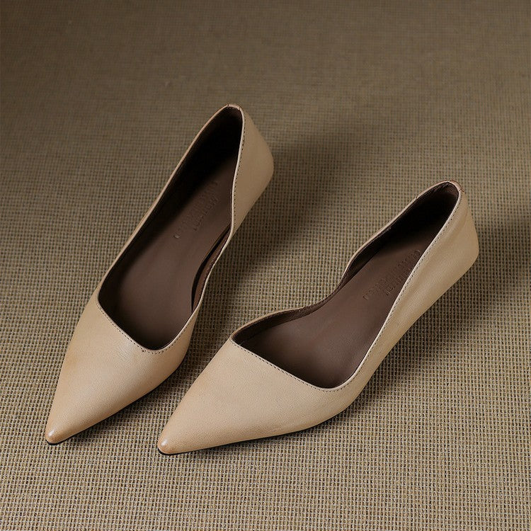 ORLISSE | Cuir Escarpins à Talon Kitten