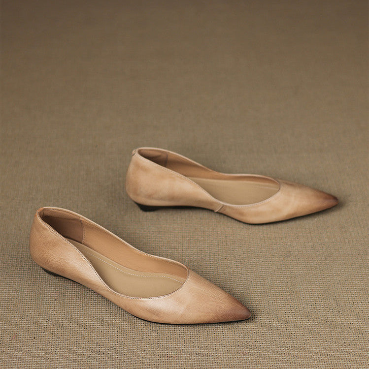 ARLA |  Ballerines en Cuir Véritable