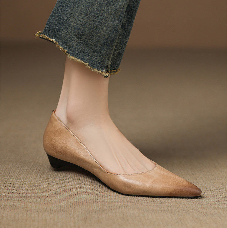 ARLA |  Ballerines en Cuir Véritable