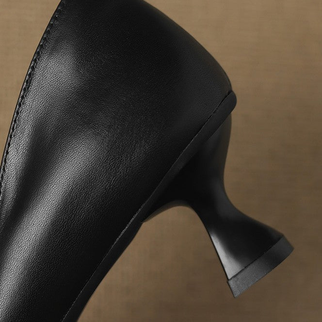 CALENNE | Talons Kitten en Cuir