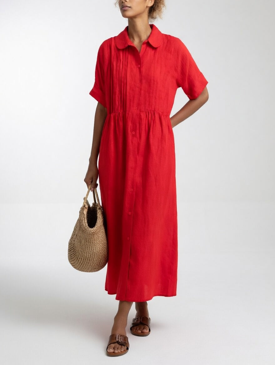 Lysandra | Robe Chemise Longue Intemporelle