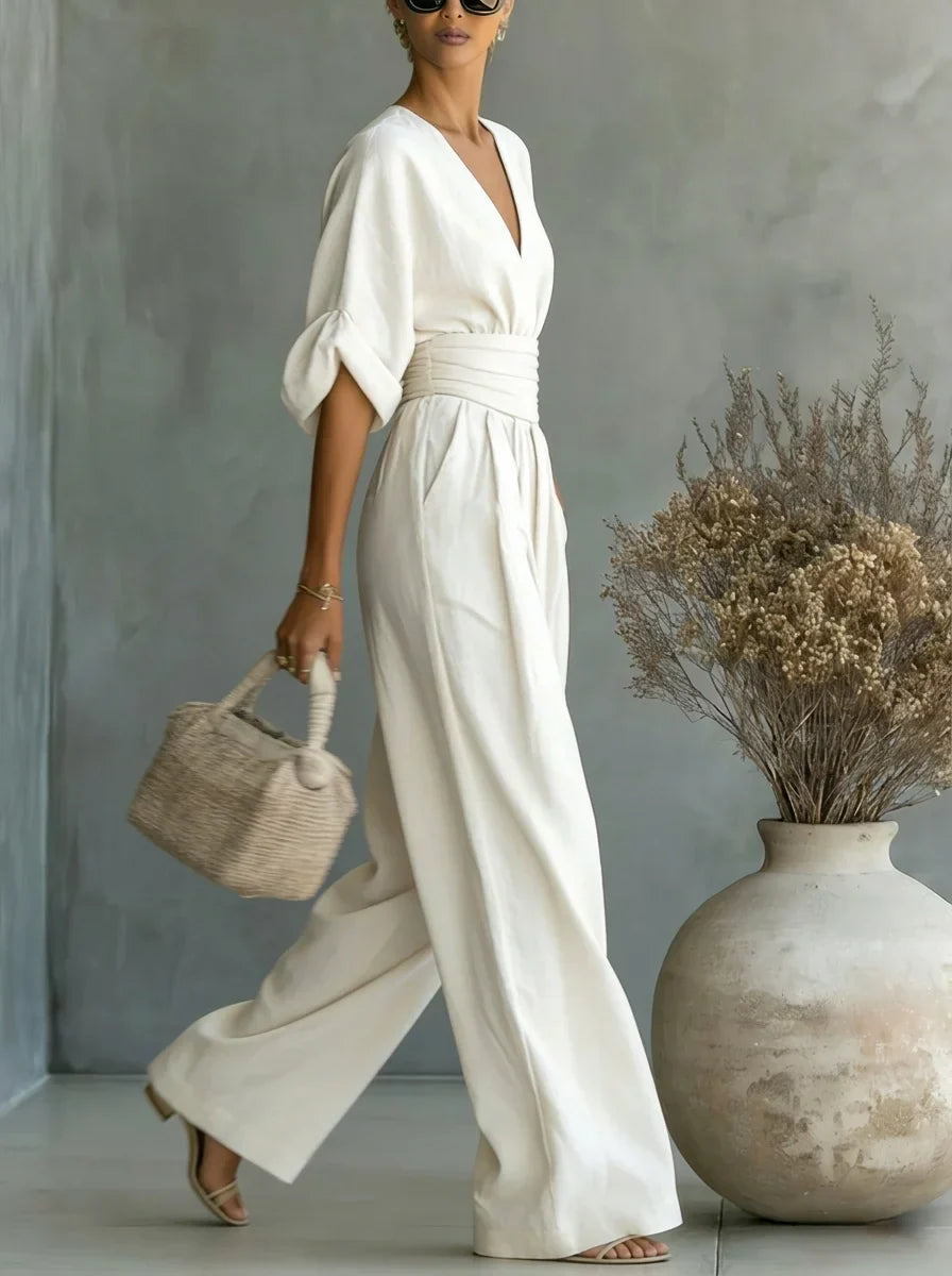 Rosalie | Robe Maxi Élégante Cache-Cœur