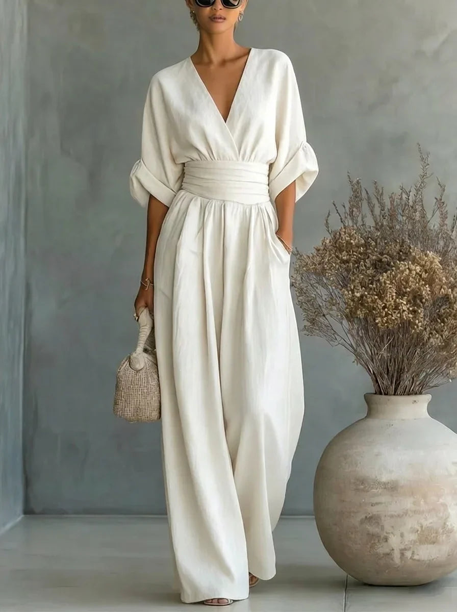Rosalie | Robe Maxi Élégante Cache-Cœur