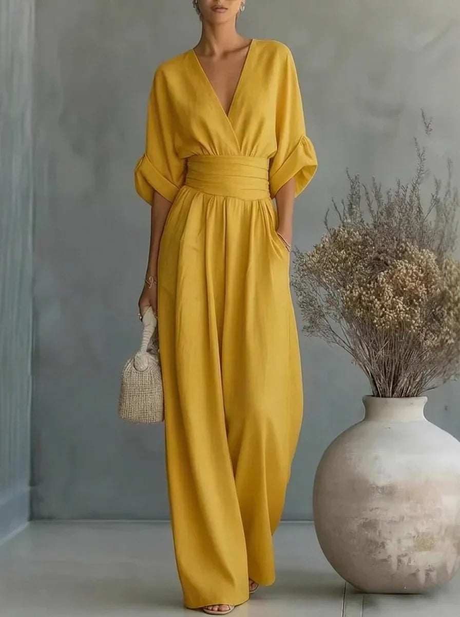 Rosalie | Robe Maxi Élégante Cache-Cœur