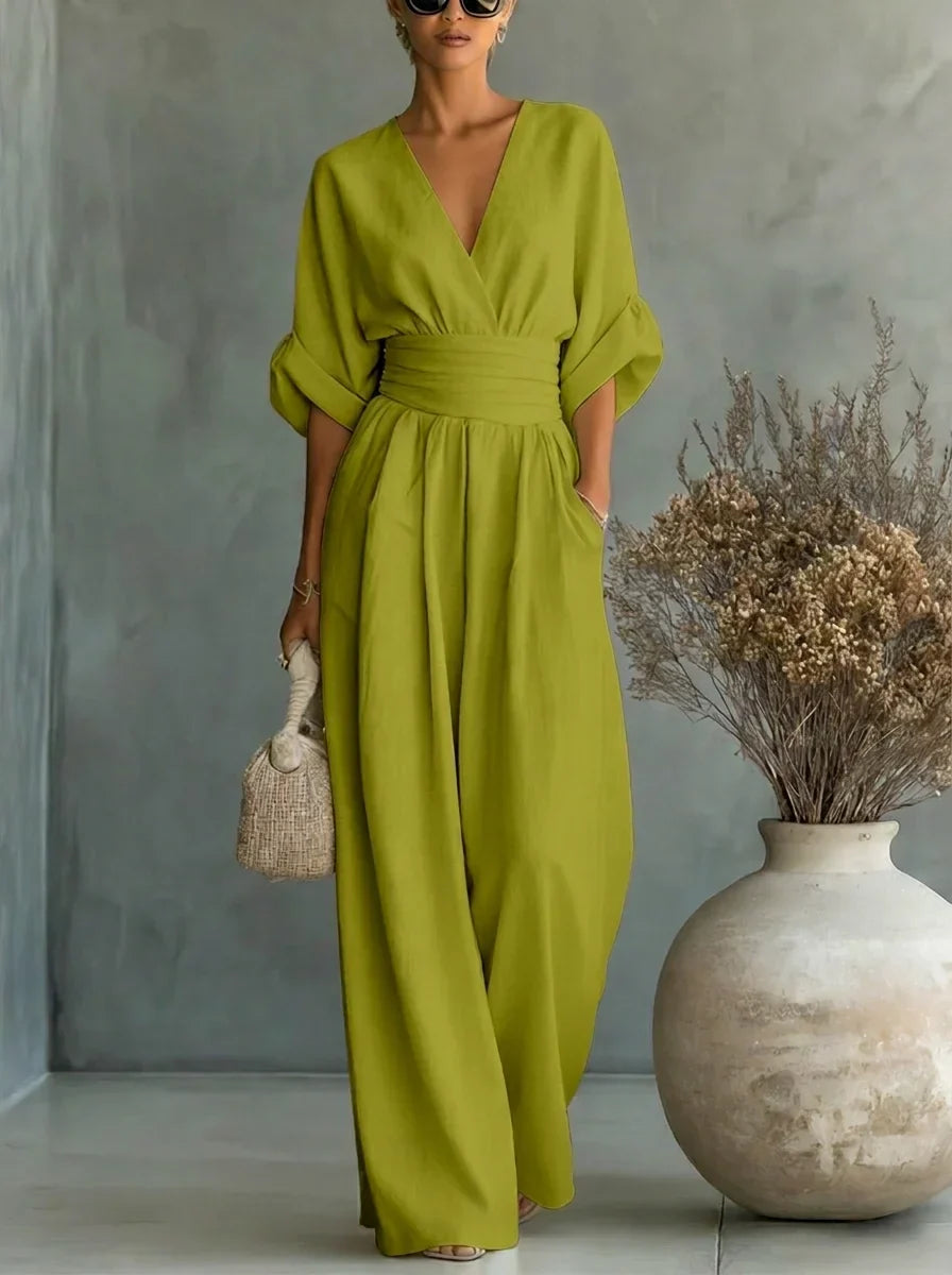Rosalie | Robe Maxi Élégante Cache-Cœur