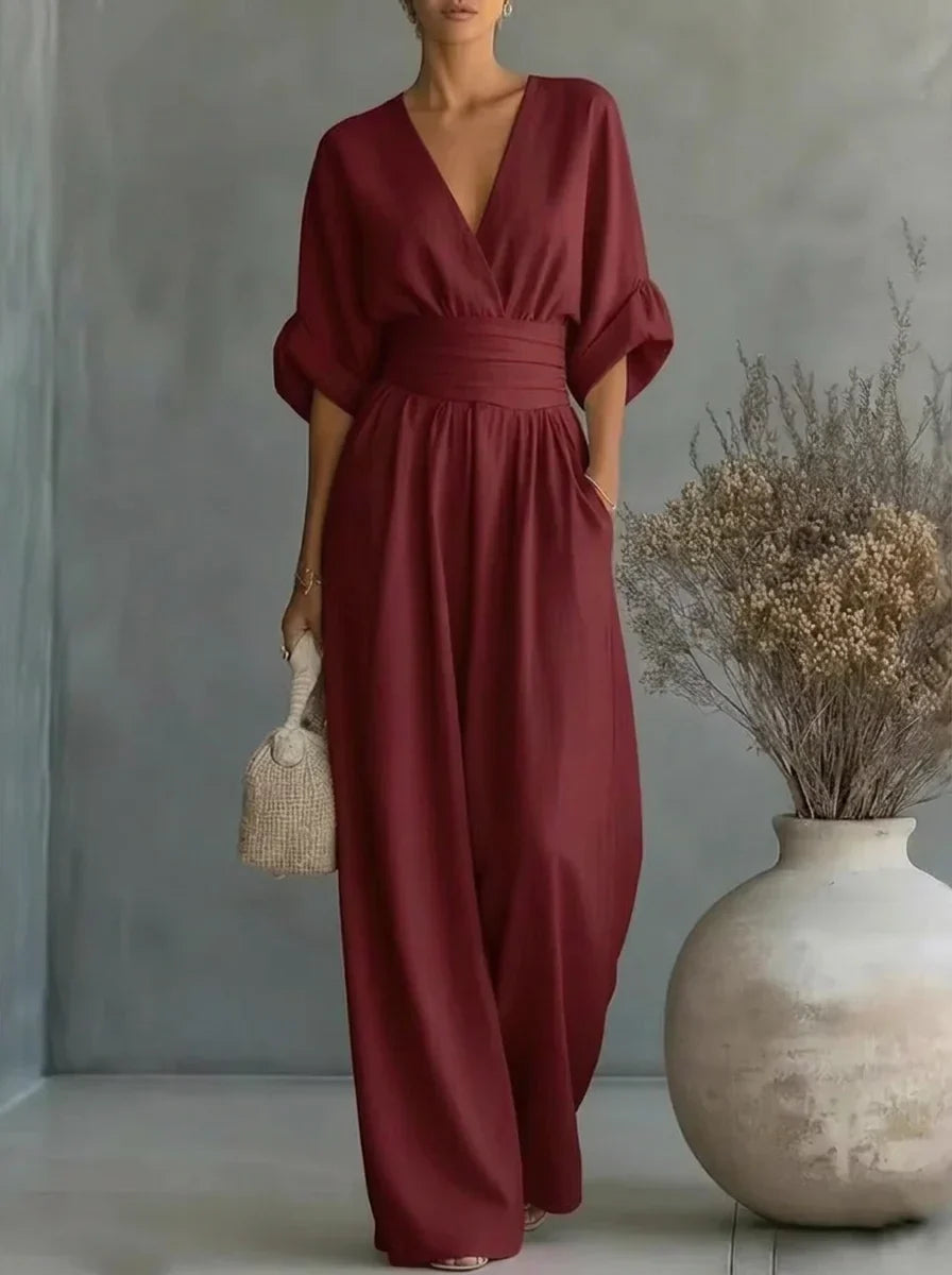 Rosalie | Robe Maxi Élégante Cache-Cœur