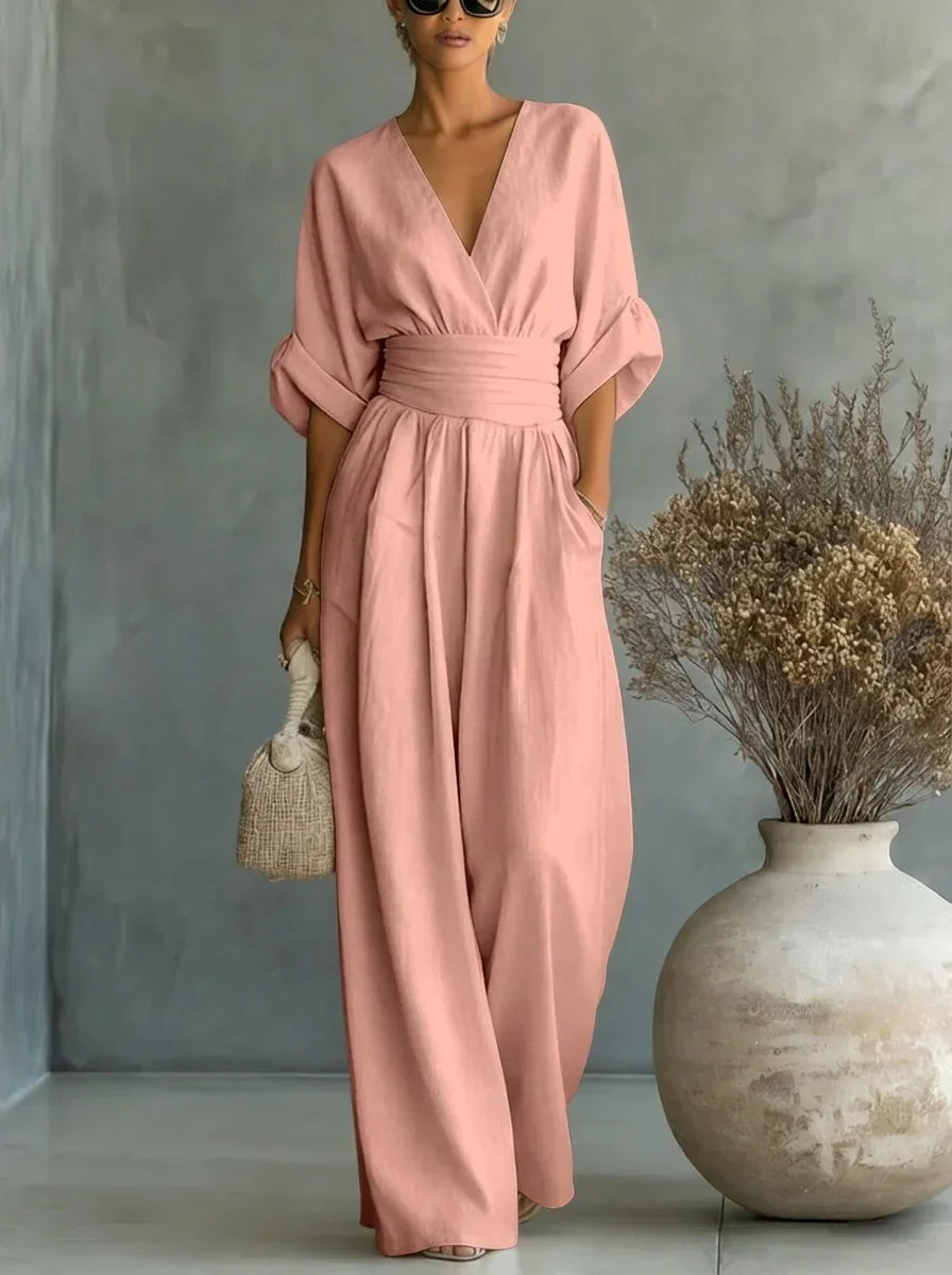 Rosalie | Robe Maxi Élégante Cache-Cœur