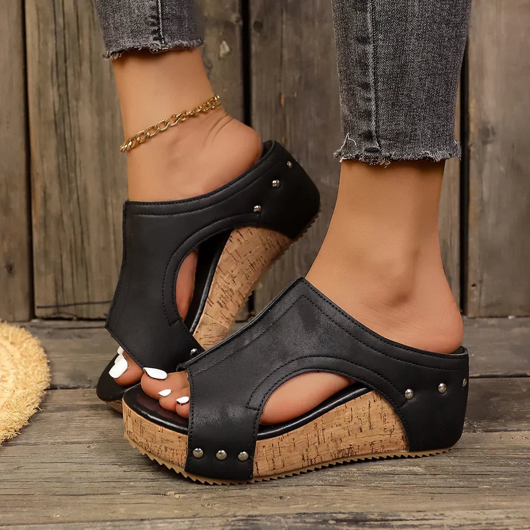 SOFIA | Sandales à Talon Wedge Lumi