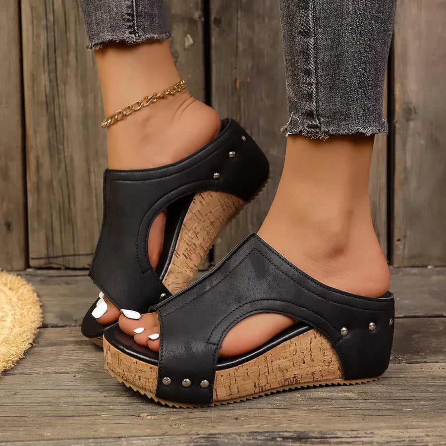 SOFIA | Sandales à Talon Wedge Lumi