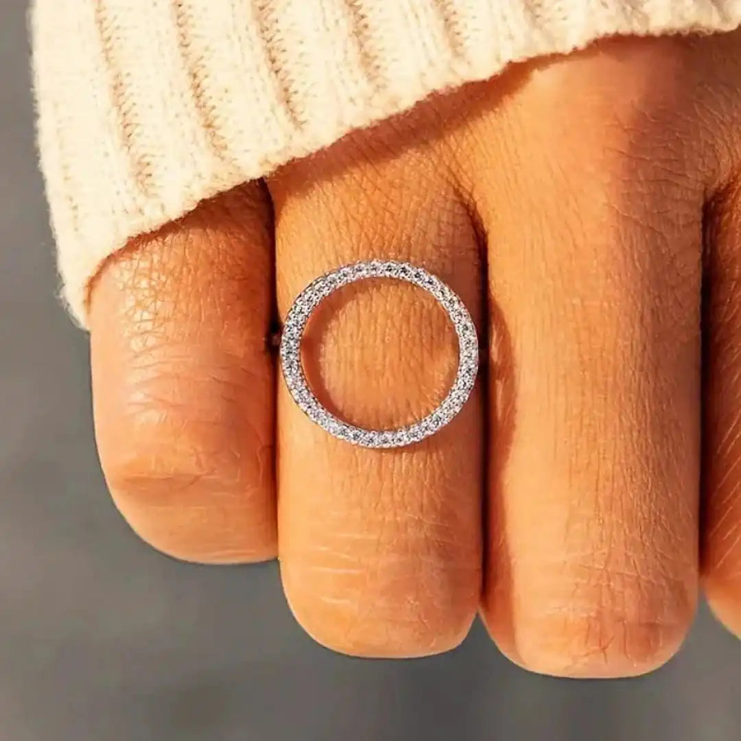 Bague en Zirconia Cubique Rond